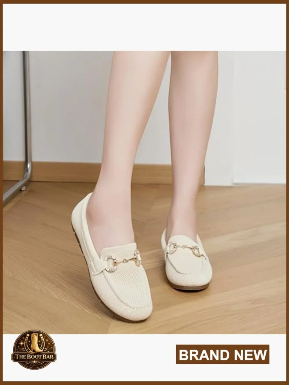 Women's Knit Slip-On Loafers with Memory Foam Arch Support & Breathable Mesh